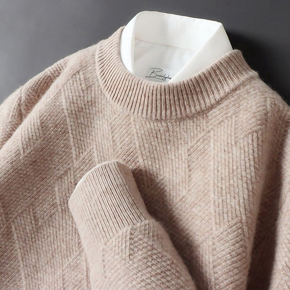 Pull homme chic, cinq coloris, du S au 2XL, marron