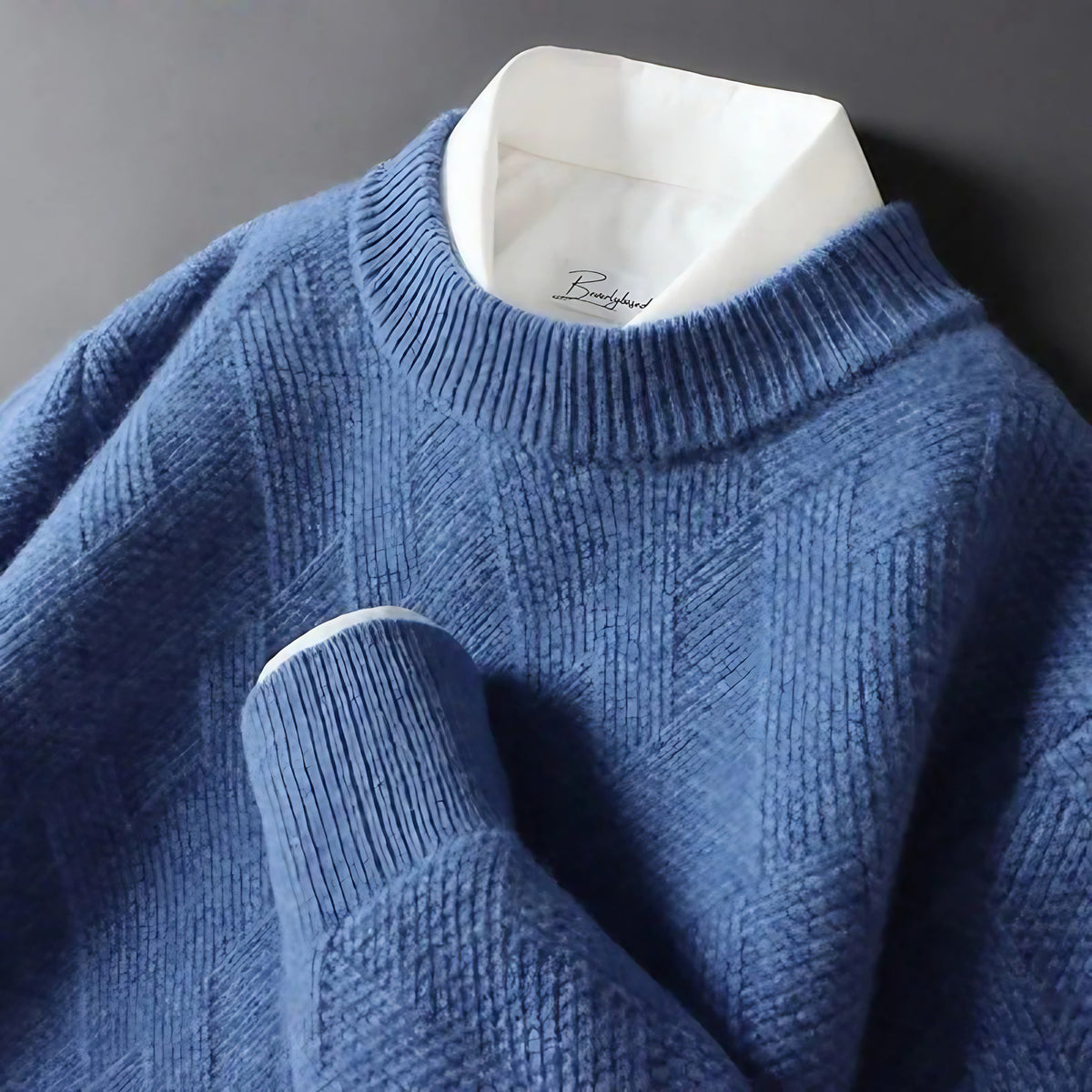 Pull homme chic, cinq coloris, du S au 2XL, bleu