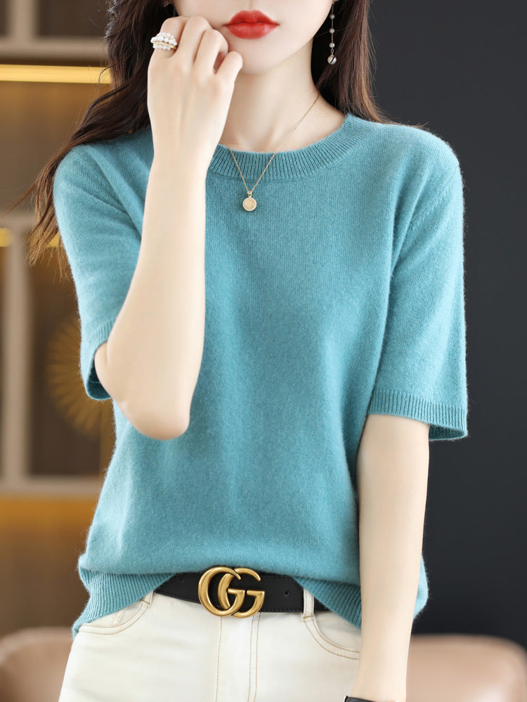 Pull femme uni coupe classique, dix-sept coloris, du M au 2XL