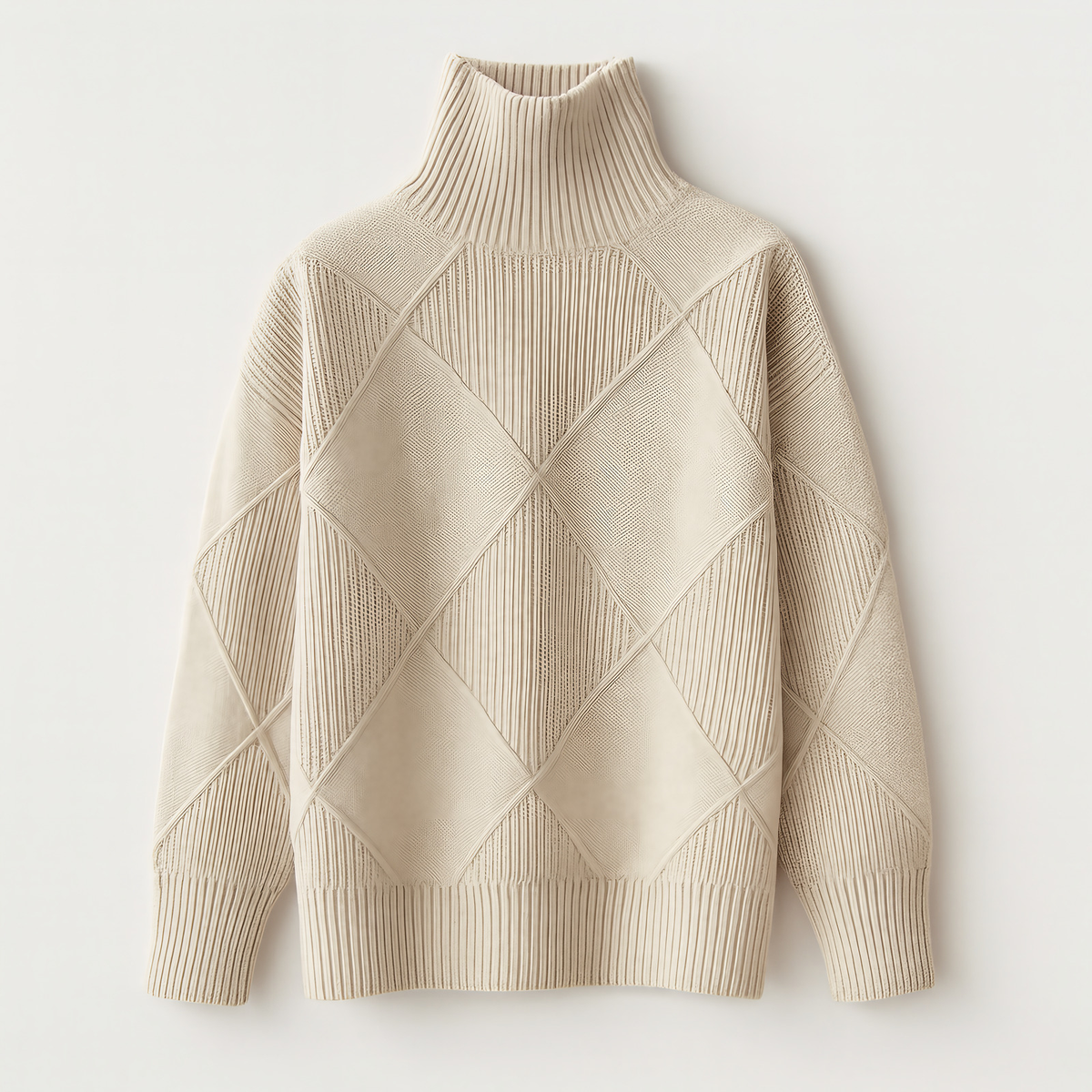 Pull col roulé femme en maille côtelée, sept coloris, S au 2XL, gris