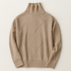 Pull col roulé femme en maille côtelée, sept coloris, S au 2XL, marron