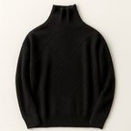 Pull col roulé femme en maille côtelée, sept coloris, S au 2XL, noir