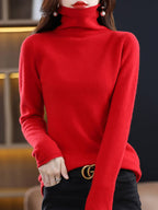 Pull col roulé femme en laine, nombreux coloris, du S au 2XL, roo