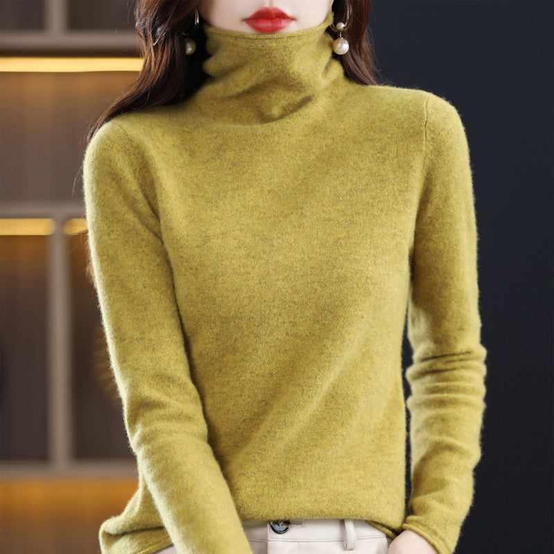 Pull col roulé femme en laine, nombreux coloris, du S au 2XL