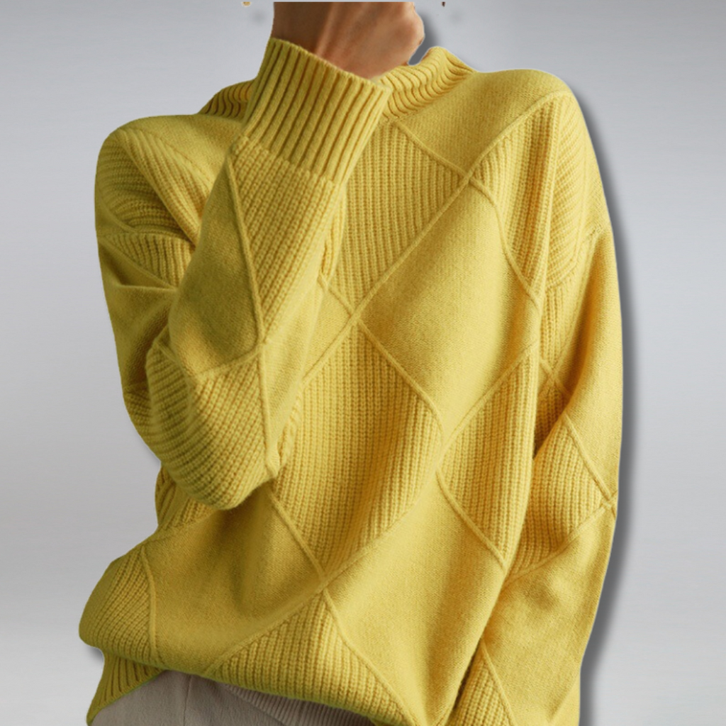 Pull col roulé femme, huit coloris, du XS au 3XL, jaune