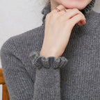 Pull col roulé femme, six coloris classiques, du S au 2XL, gris