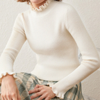 Pull col roulé femme, six coloris classiques, du S au 2XL