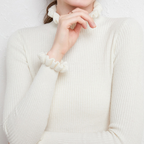 Pull col roulé femme, six coloris classiques, du S au 2XL, blanc
