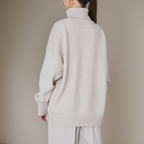Pull col roulé femme à manches longues, dix coloris