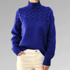 Pull en tricot à col roulé femme, six coloris, du S au 2XL