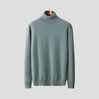 Pull col roulé homme en maille fine, coupe ajustée, neuf coloris, sarcelle