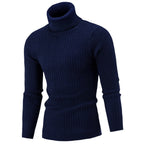 Pull col roulé homme, huit coloris, du S au 2XL, bleu marine