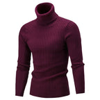 Pull col roulé homme, huit coloris, du S au 2XL, pourpre