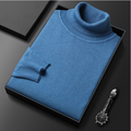Pull col roulé homme, onze coloris, du M au 4XL, bleu