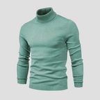 Pull col roulé homme coupe droite, huit coloris, du S au 2XL, sarcelle