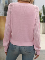 Pull col V femme, rose poudré, blanc ou noir, du XS au 3XL