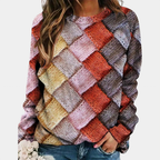 Pull coloré femme à motif, teintes vives, du XS au 3XL, rose