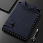 Pull homme en maille à col camionneur zippé, treize coloris, noir et gris