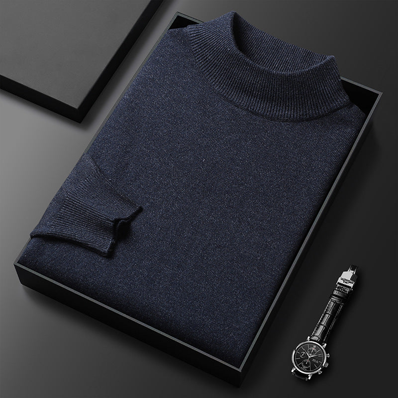 Pull homme en maille à col camionneur zippé, treize coloris