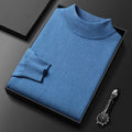 Pull homme en maille à col camionneur zippé, treize coloris, bleu