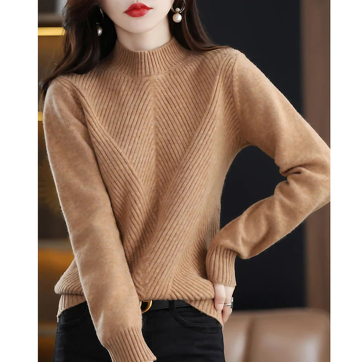 Pull femme de mi-saison, huit coloris, du S au 2XL, kaki