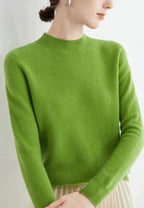Pull uni femme léger, quatorze coloris, du S au 2XL, vert
