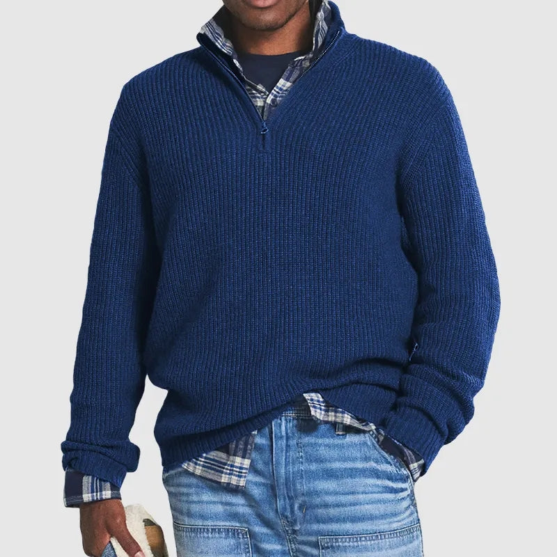 Pull femme ample à manches longues, six coloris, du S au 4XL, bleu foncé