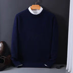 Pull homme col rond, sept coloris, du M au 3XL, bleu marine