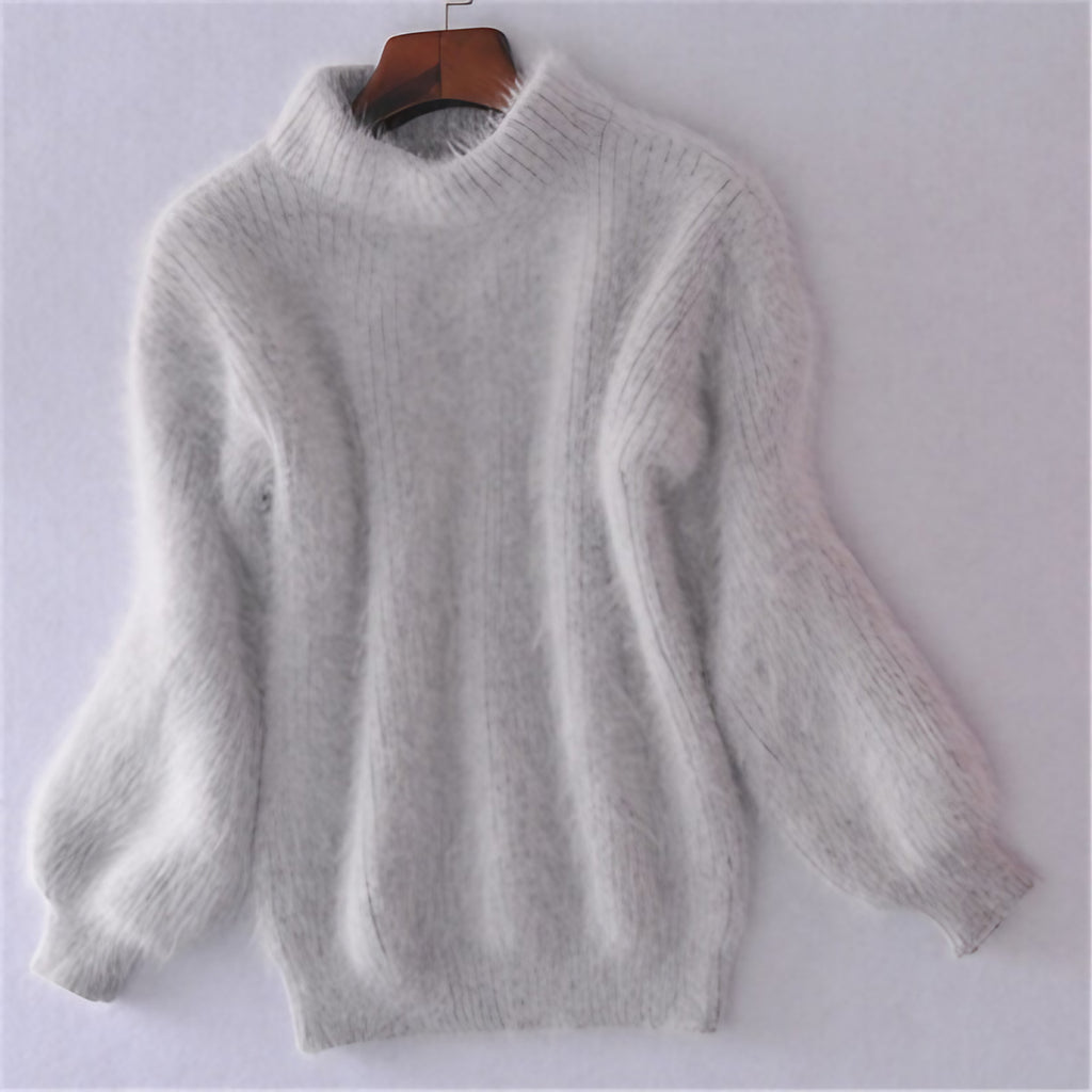 Pull en maille ample femme, neuf coloris, du S au 3XL, gris