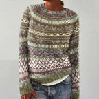 Pull femme toucher doux, dix coloris, du S au 5XL, marron