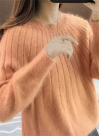 Pull femme doux, sept coloris clairs et vifs, du S au 2XL, orange
