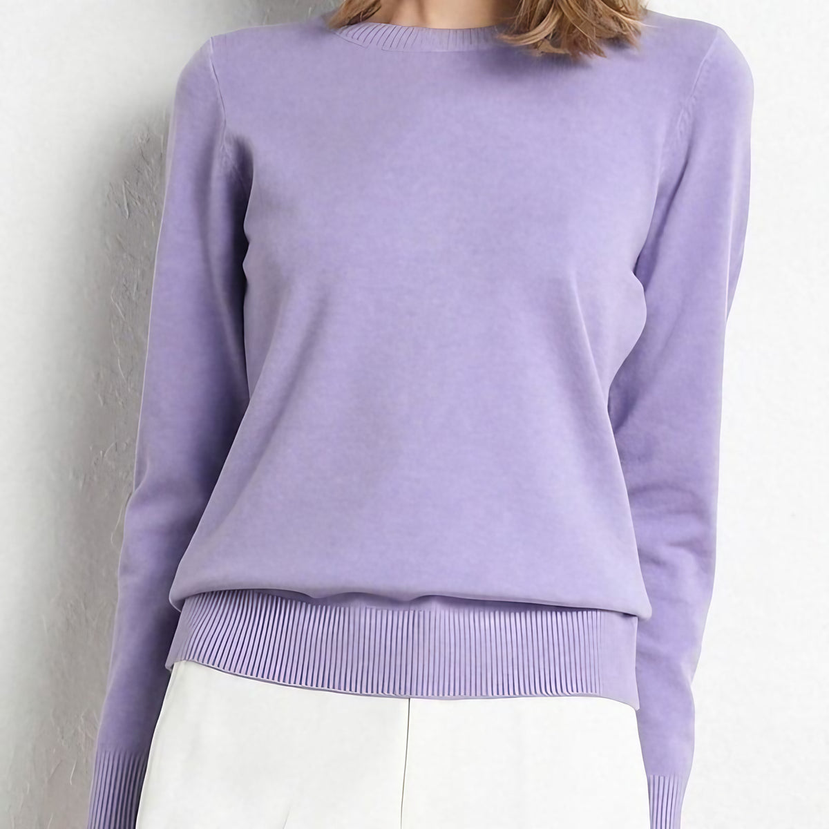 Pull femme doux, treize coloris, du XS au 3XL, violet