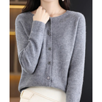 Pull col rond femme, quatorze coloris, du S au 3XL, gris