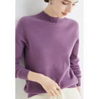 Pull femme classique, treize coloris, du S au 2XL, lilas
