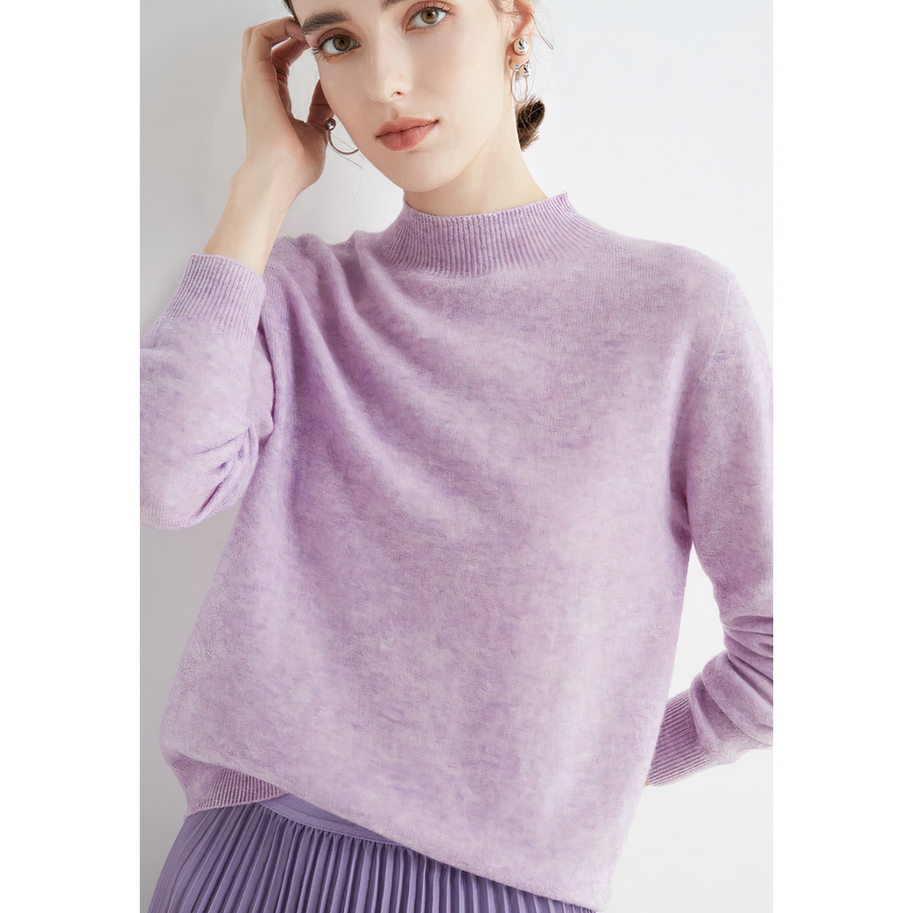 Pull femme classique, treize coloris, du S au 2XL, lavande