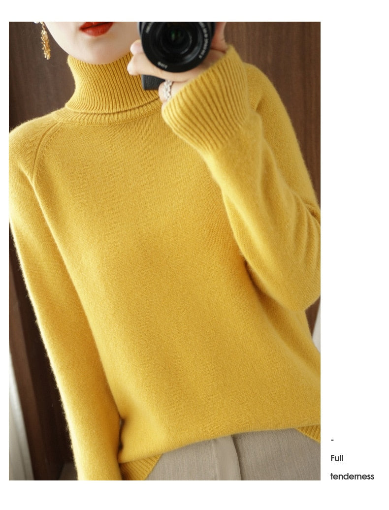 Pull femme classique, six coloris, du S au 2XL, jaune