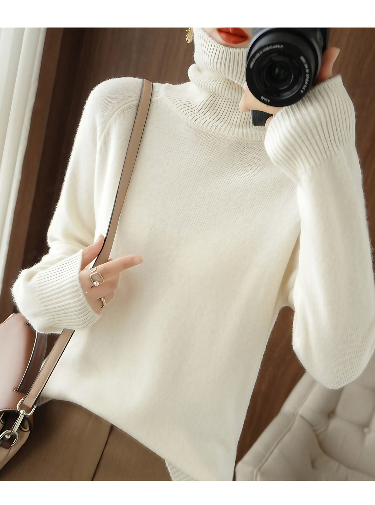 Pull femme classique, six coloris, du S au 2XL, blanc