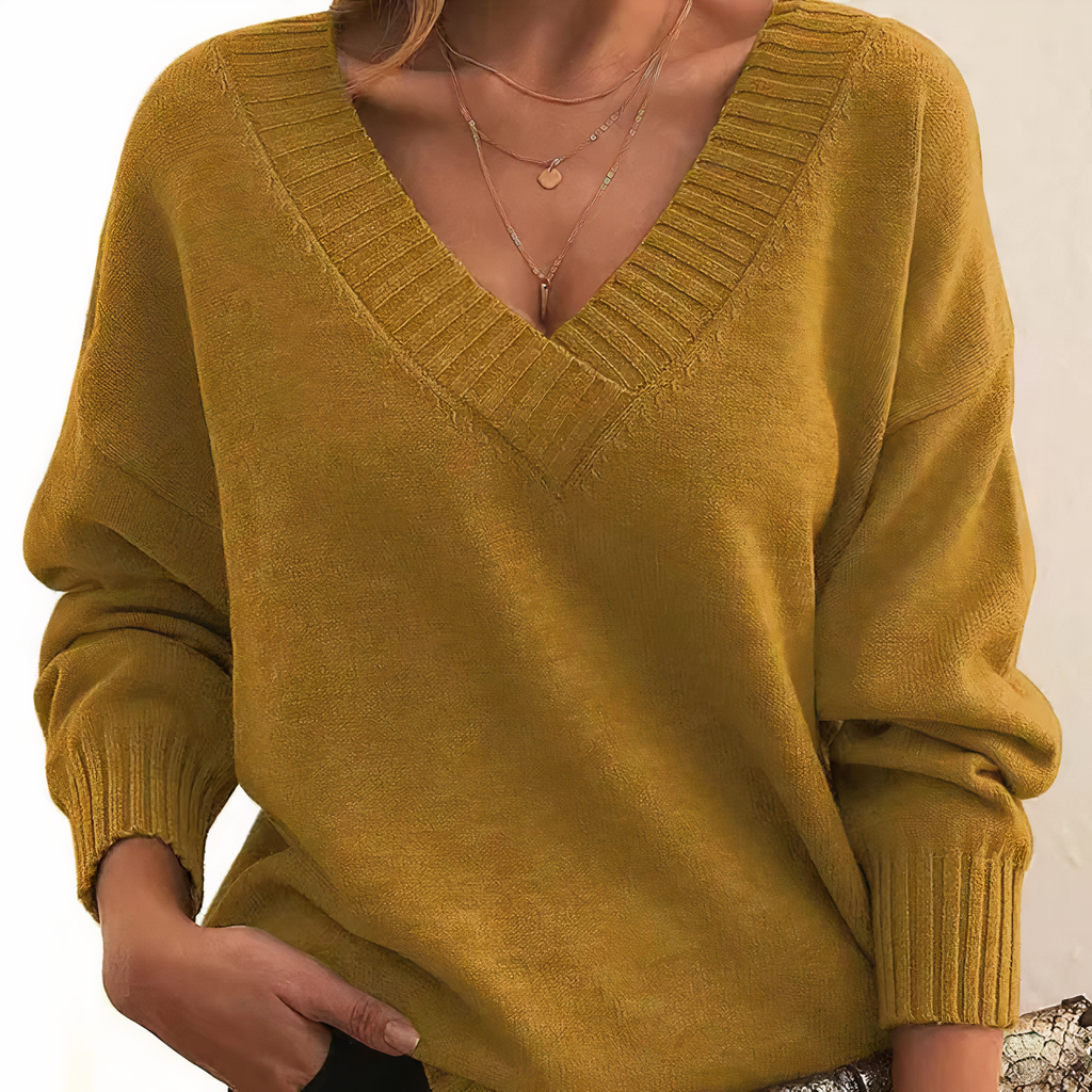 Pull femme classique, dix coloris, du S au 5XL, doré