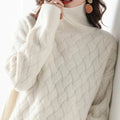 Pull femme beige ou chameau, manches longues, du S au 3XL, beige