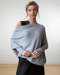 Pull col rond femme, coupe ajustée, neuf coloris, du S au 3XL, gris clair