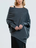 Pull col rond femme, coupe ajustée, neuf coloris, du S au 3XL, gris foncé