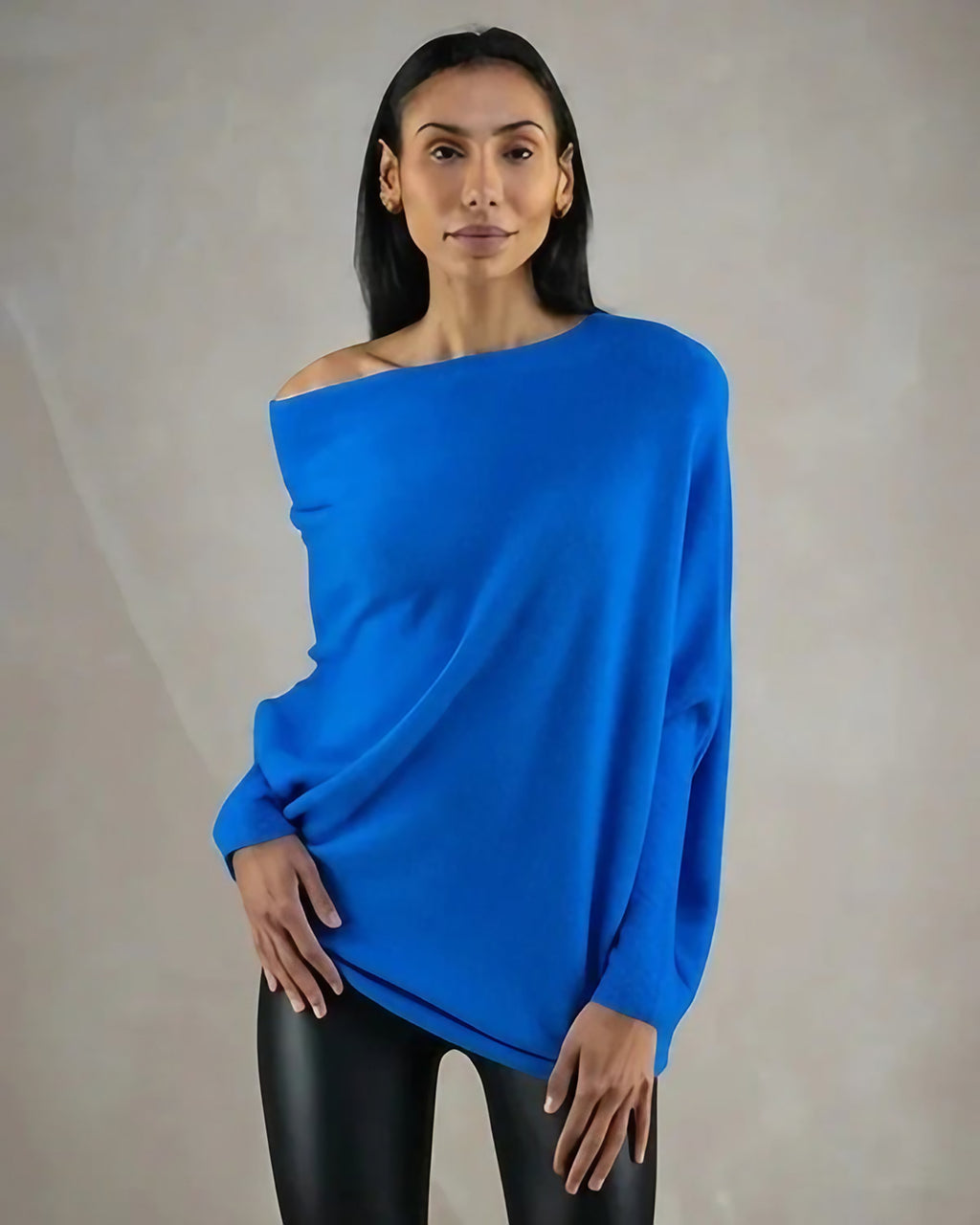 Pull col rond femme, coupe ajustée, neuf coloris, du S au 3XL, bleu