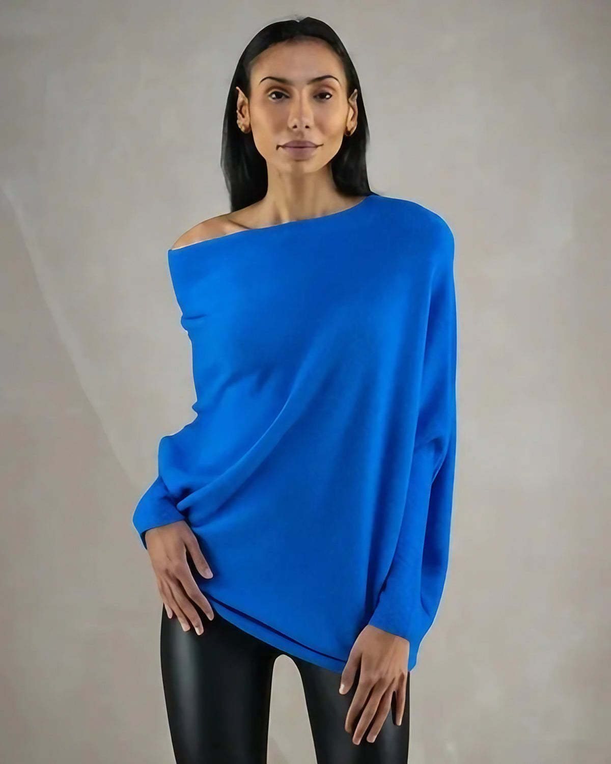 Pull col rond femme, coupe ajustée, neuf coloris, du S au 3XL, bleu
