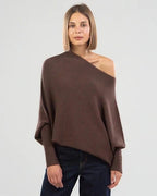 Pull col rond femme, coupe ajustée, neuf coloris, du S au 3XL, brun foncé