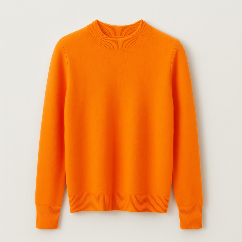 Pull en tricot femme uni, quatorze coloris, du S au 2XL, orange