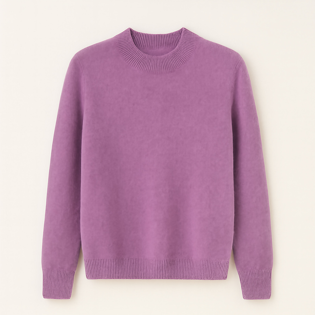 Pull en tricot femme uni, quatorze coloris, du S au 2XL, violet