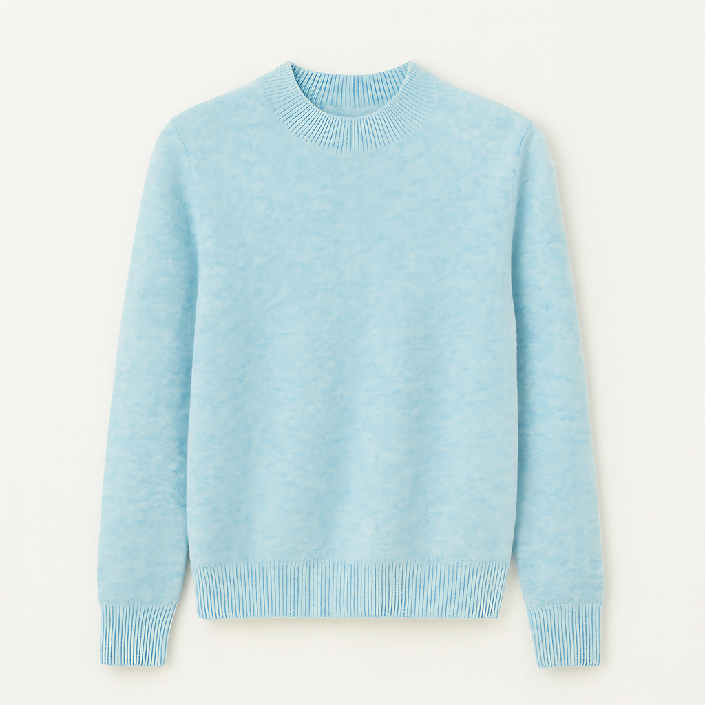 Pull en tricot femme uni, quatorze coloris, du S au 2XL, bleu clair