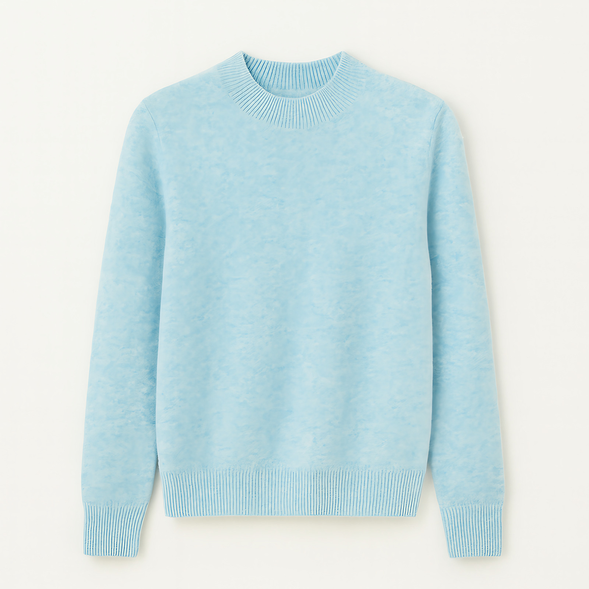 Pull en tricot femme uni, quatorze coloris, du S au 2XL, bleu clair