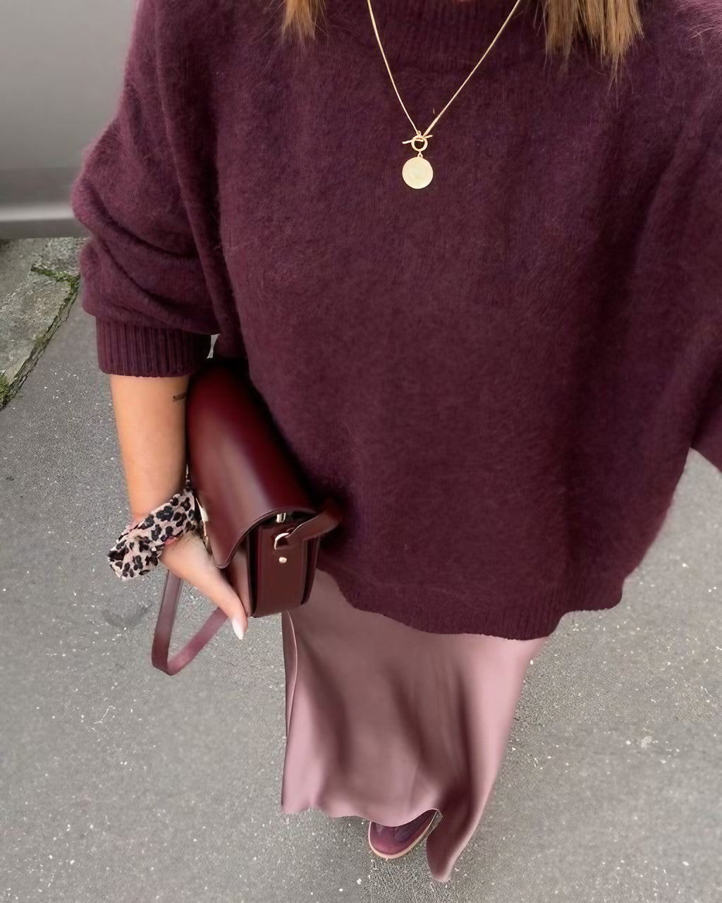 Pull oversize femme col rond, épaules tombantes, 14 coloris