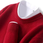 Pull homme à col double, douze coloris, du S au 3XL, rouge